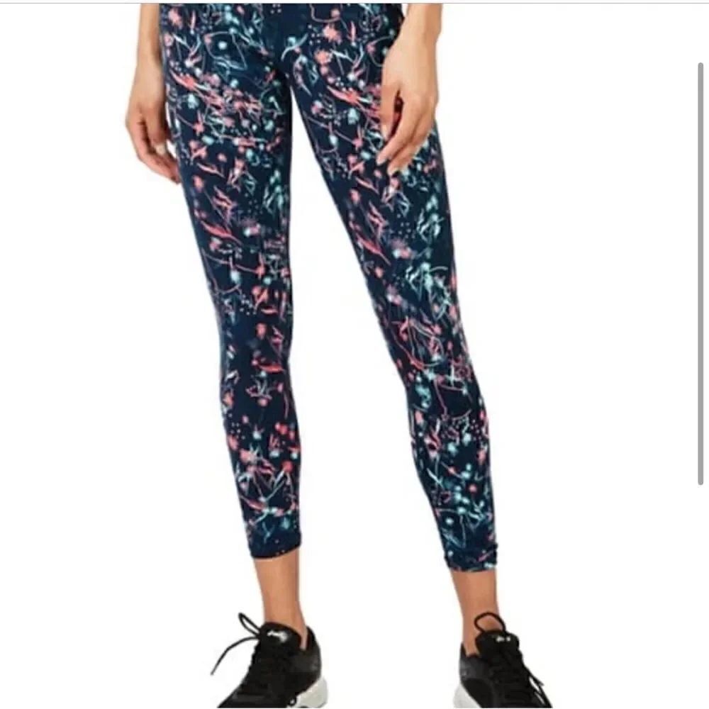 Sweaty Betty Power 7/8 Length Legging Beetle Blue Mystical Floral
